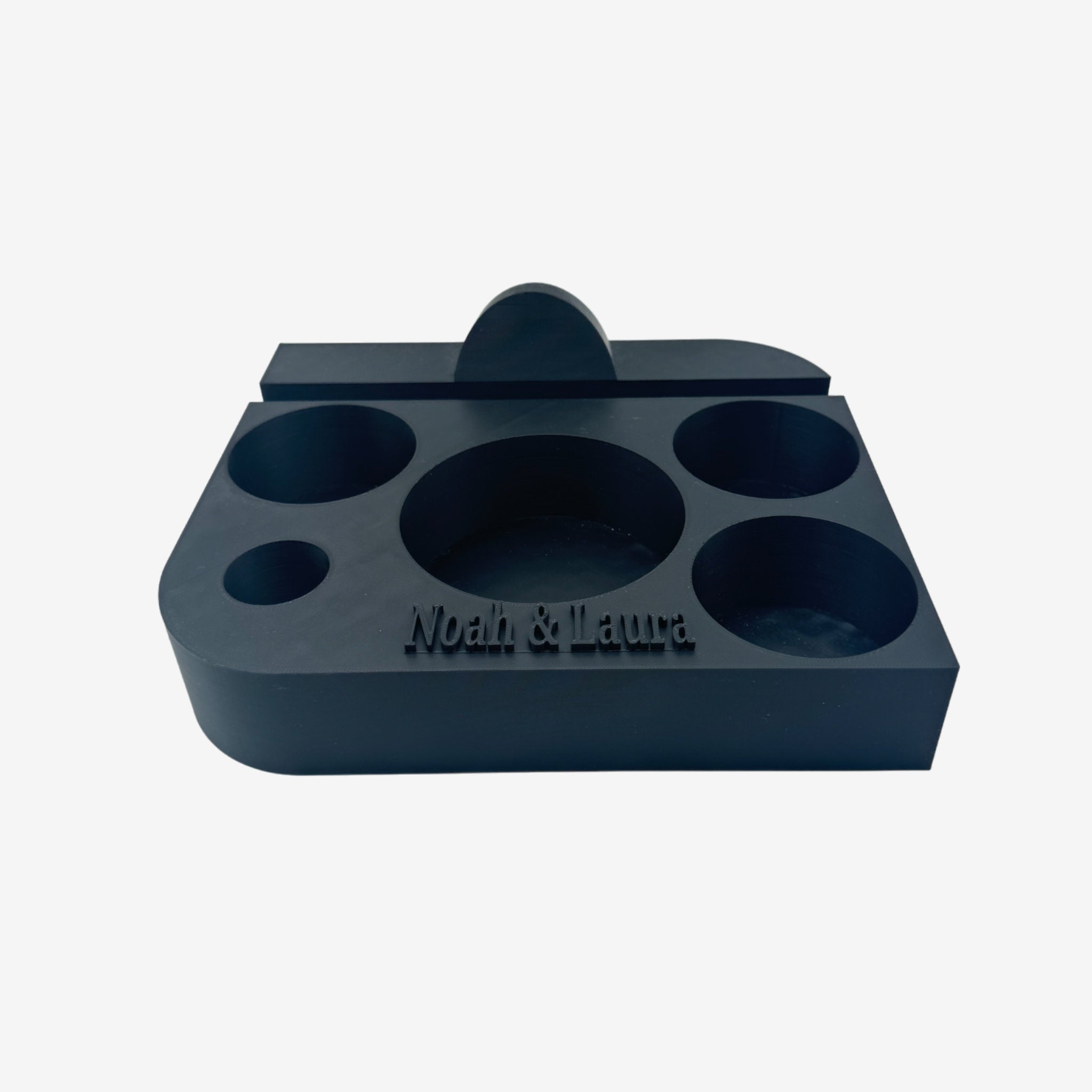Couchbuddy Eckig mit Tablethalter und 2 Glasschalen