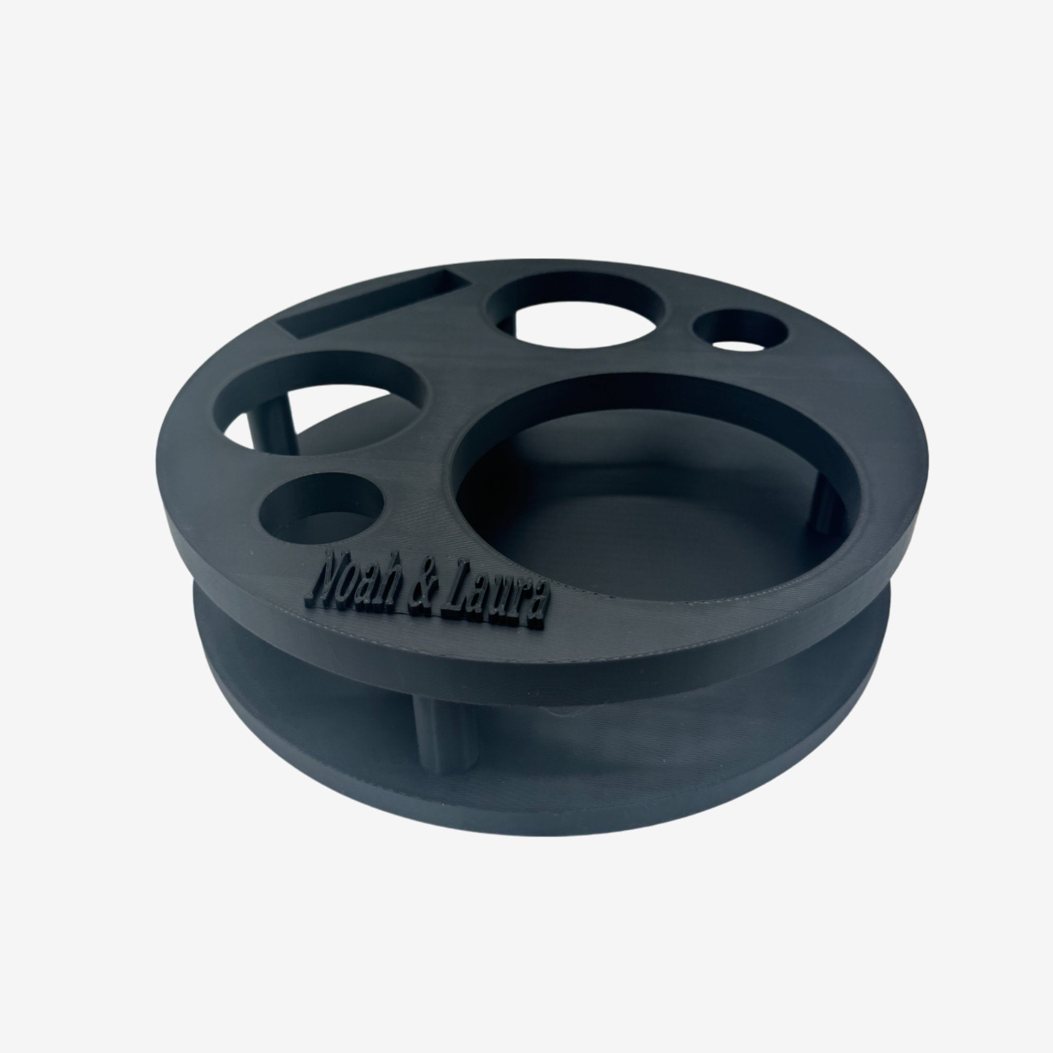 Couchbuddy Rund inkl. 2 Glasschalen - Freie Form