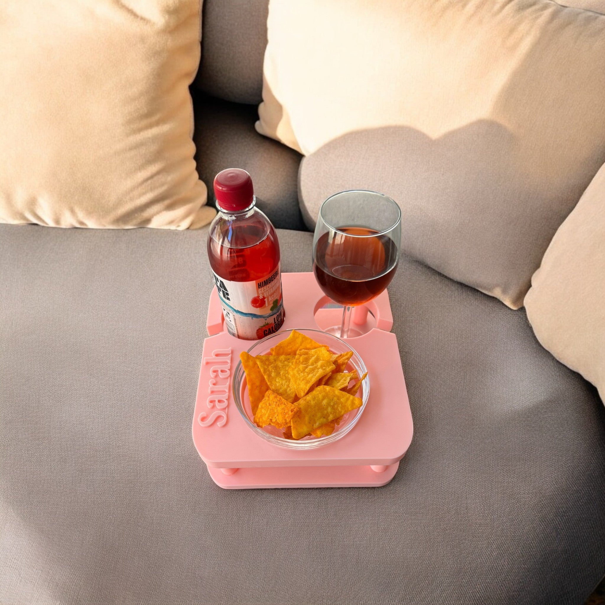 Couchbuddy Eckig inkl. 1 Glasschalen - Freie Form