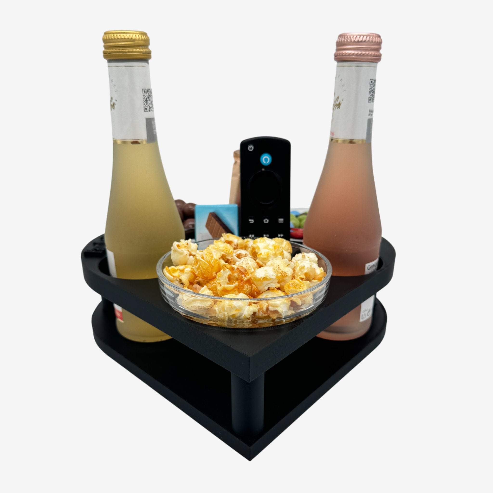 Couchbuddy Herzform mit 2 Glasschalen - Freie Form